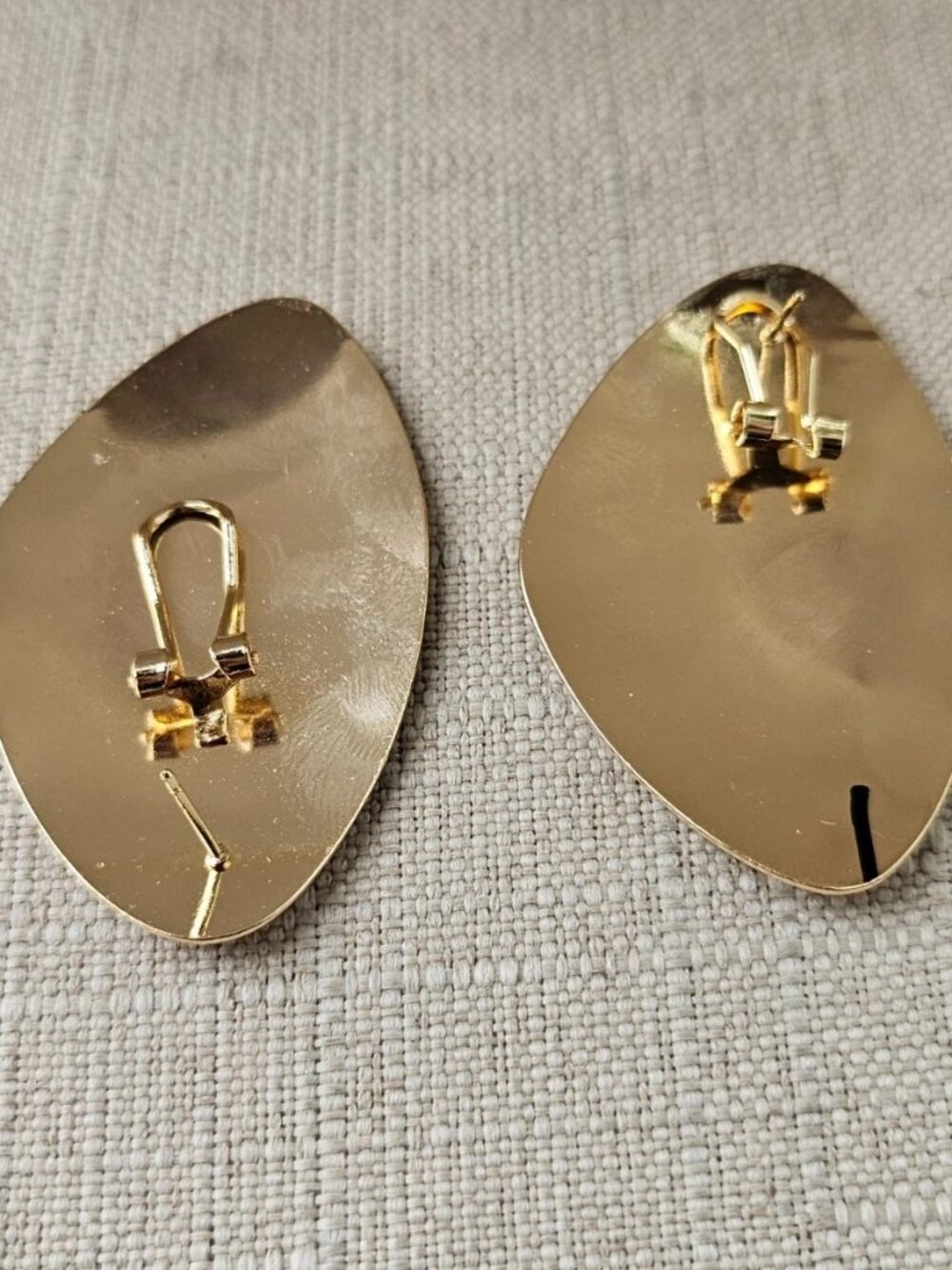 Natasha Women Earrings Gold Tone Fashion Jewelry Clip On Drop Down Earrings NWT - Picture 5 of 14